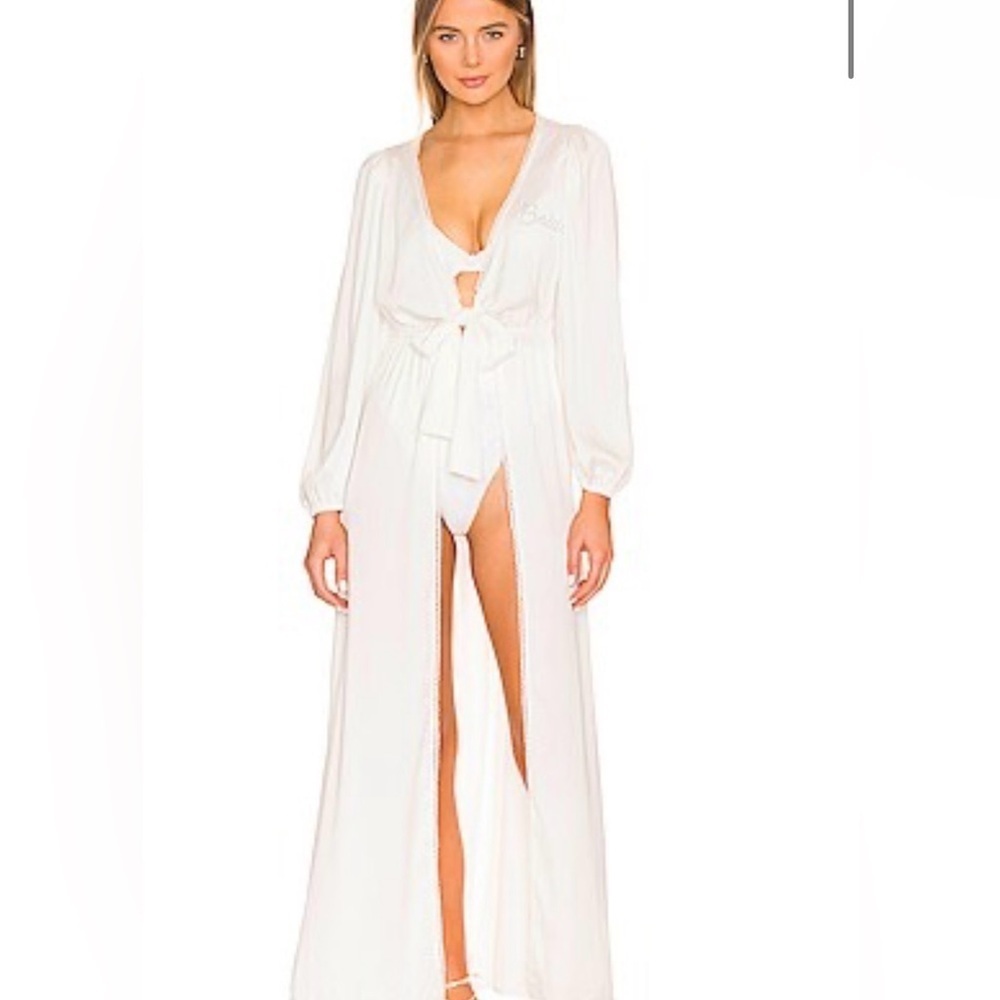Beach Riot Shiloh bride wrap cover up size small